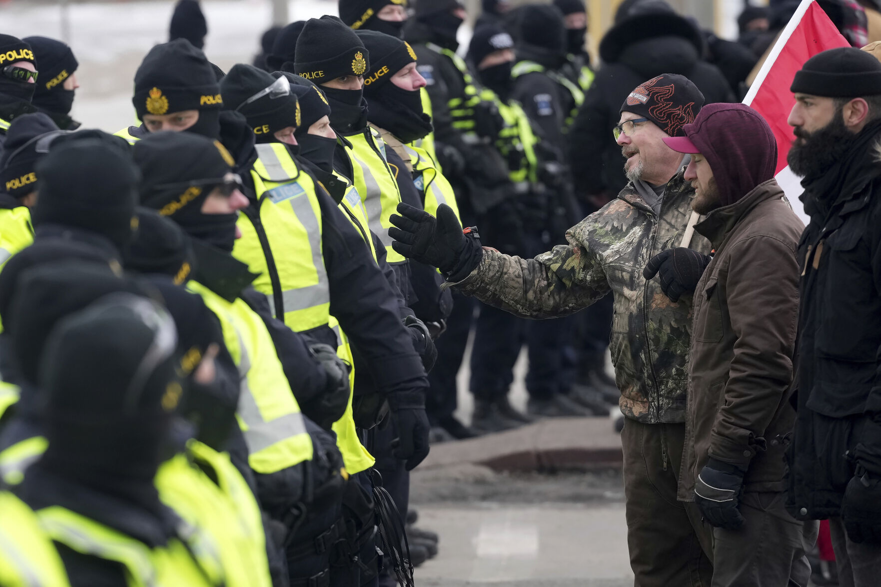 Virus Outbreak Canada Protests
